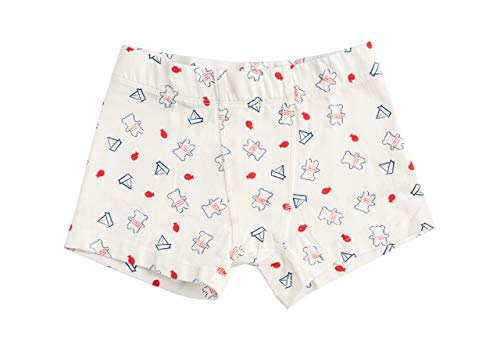 ORGANICKID Boys Organic Cotton Underwear GOTS Certified Kids Toddler Boxer Briefs Pack of 34