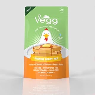 The VEGG French Toast Mix Vegan Egg Substitute in Resealable Bag 100% Plant Based (4 oz Bag)
