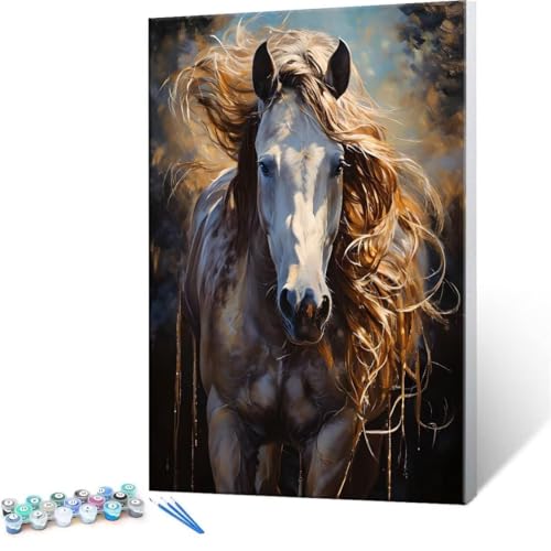 DIY G  n Paint by Numbers hG Lbg l ʂ肦 q̗phGLoXNtg LoXA[g uVƃANG̋, CeA rO, ւ̃Mtg 100x140cm (t