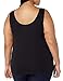 Amazon Essentials Women's Plus Size Tank Top, Black, 3X