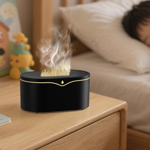 Difusor aromático eléctrico de mesa con efecto llama USB
