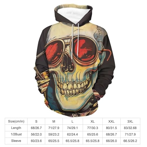 Pullover squelette et boisson sweat confortable contre le froid de taille S - 3