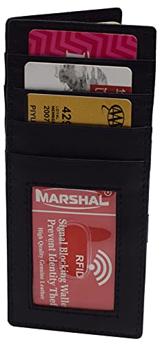MARSHAL Magic Wallet Minimalist Wallets for Men with RFID Card ID Holder Full Size3