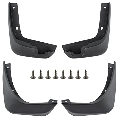 Image of BOXI Set of 4 Front and Rear Side Mud Flaps Splash Guards Fit for Nissan March Micra K13 2010 2011 2012 2013 All Engine Hatchback