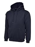 Sudadera clásica con capucha para hombre (22 colores), azul marino, M