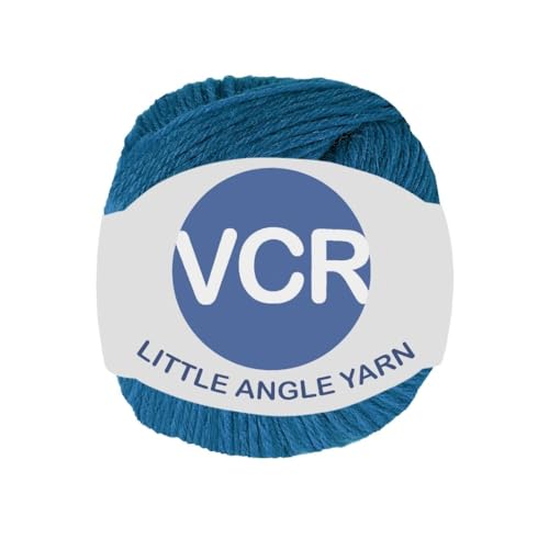 Image of VCR 4 Ply Classic Blue Little Angle Yarn, 25 Grams, 92 Meters Length, 100% Acrylic Soft Baby Knitting Yarn for Crochet, Newborn Sweaters, Soft Baby Socks, Mittens and Leggings, Pack of 1