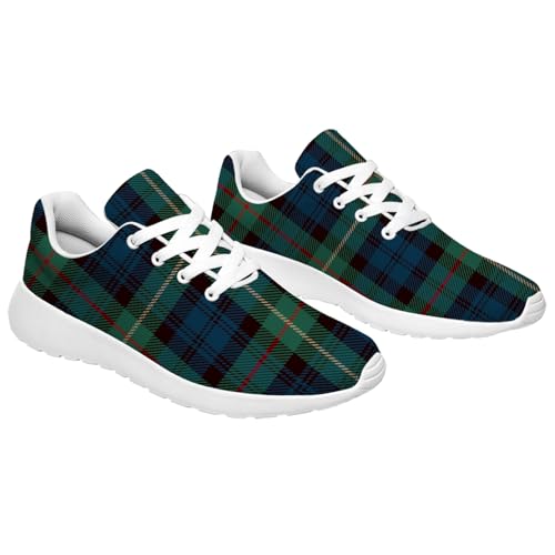 Women's Men's Plaid Shoes Running Tennis Shoes Buffalo Plaid Sneakers4