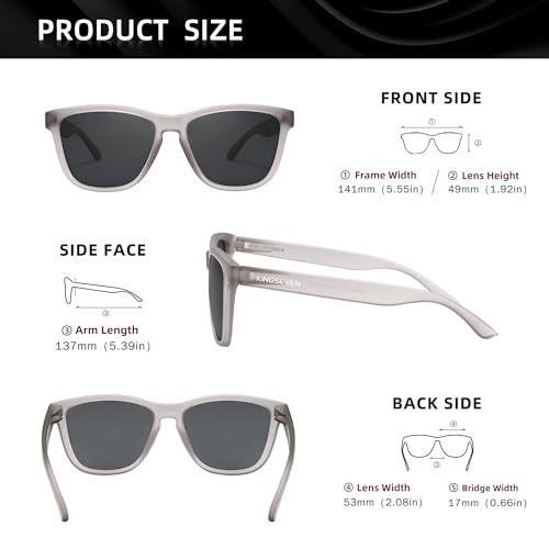KINGSEVEN Classic Polarized Sunglasses for Women Men Driving Fishing Sun Glasses UV ProtectionLC7594