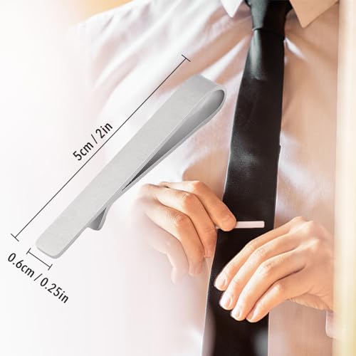 kilofly Men's Tie Clip Hidden Message WORLD'S BEST DAD GRANDPA BROTHER UNCLE Tie Bar4