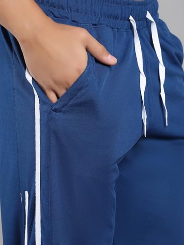 Image of Mack Jonney Striped | Relaxed Fit | Polyster Lycra Trackpant for Women-M01