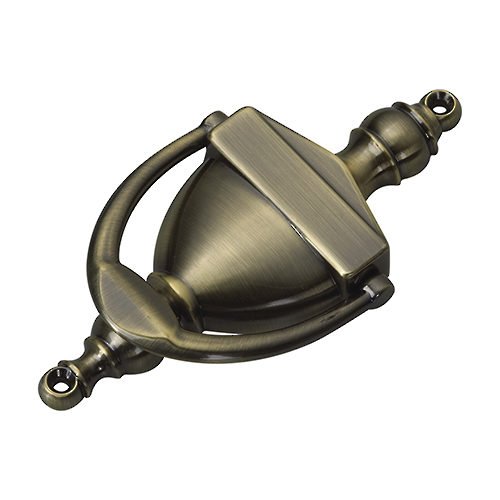 Richelieu Onward 6 1/4-in Door Knocker for Front Entrance, Antique Brass