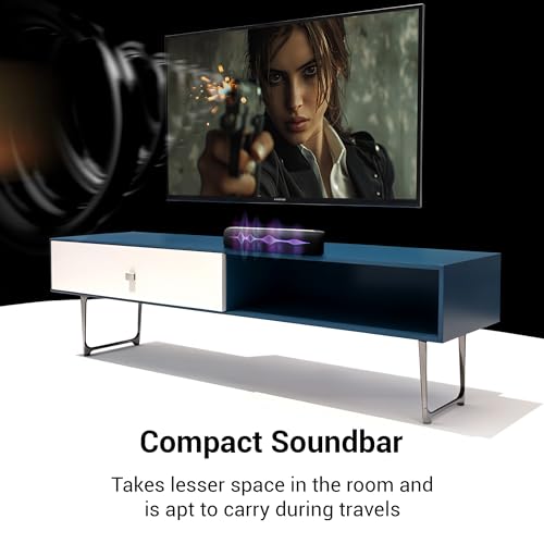 Image of ZEBRONICS VITA BAR 201, Wireless Bluetooth Soundbar, 30 Watts, Upto 8 Hours Playback, Powerful Dual Drivers, Dual Passive Radiators, LED Indicator, BTv5.3 | USB | AUX