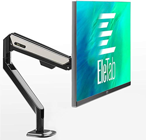EleTab Single Monitor Desk Mount - Height Adjustable Single Monitor Stand Fits for Computer Screen 27, 32, 34 inches, Hold up to 19.8 lbs, Black and White EleTab Single Monitor Desk Mount - Height Adjustable Single Monitor Stand Fits for Computer Screen 27, 32, 34 inches, Hold up to 19.8 lbs, Black and White