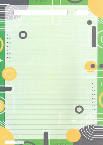 Image of Alvika - Pack of - 40 Design - 003 A4 Size 140 GSM One Side Ruled Multipurpose Designer Colored Art & Craft Sheets for Scrapbooking, Projects