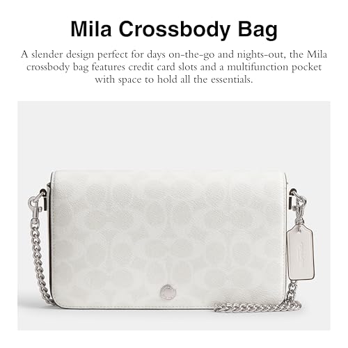 Coach Mila Crossbody Bag in Signature Canvas, LH/White Chalk2