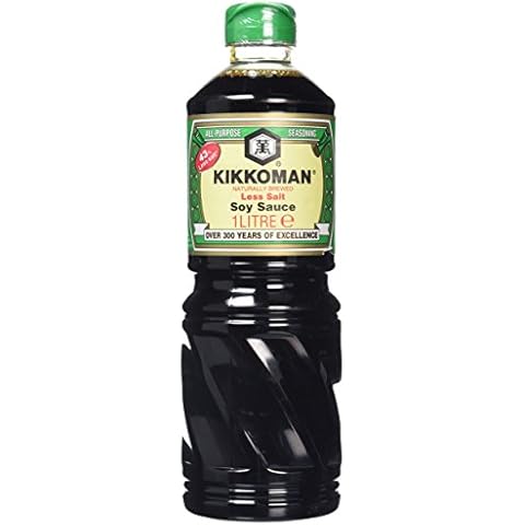 Kikkoman Less Salt Soy Sauce, Allergen Free, 1 l Cover