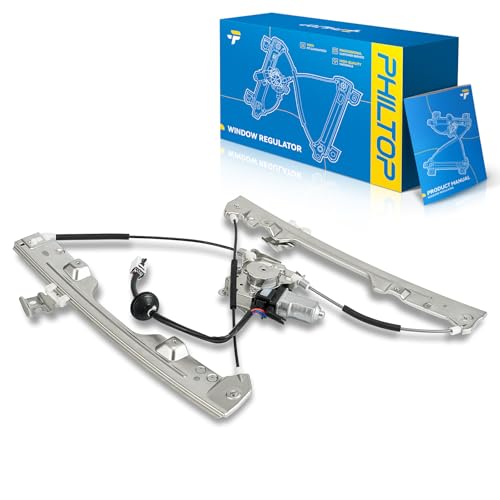 Image of PHILTOP Front Left Driver Side Power Window Regulator and Motor Assembly Compatible with 2003-2007 Nissan Murano Replaces 748-554,6 Pins