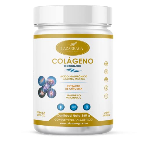 Colágeno Hidrolizado en Polvo + Cúrcuma + Péptidos de Elastina Marina + Ácido Hialurónico +...