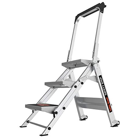 Little Giant Ladders, Safety Step, 3-Step, 3 Foot, Step Stool, Aluminum, Type 1A, 300 lbs Weight Rating, (10310BA) Cover