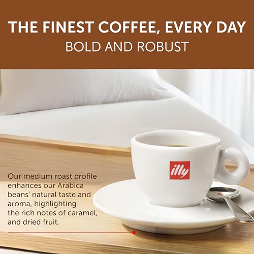 Image of illy Ground Drip Coffee, Brasile Medium Roast, 8.8oz, 6 Pack | Regenerative Agriculture, 100% Arabica, Premium Italian Coffee, Ideal for Espresso, Drip, Moka and French Press