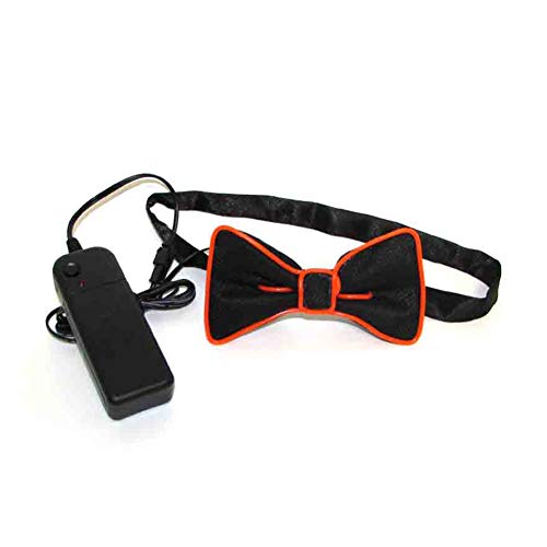 Dastrues Los Hombres de Moda LED EL Wire Corbata Luminoso de neón Parpadeante Light Up Pajarita para Club Cosplay Evening Party Decoration