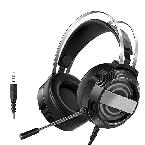Gaming Headset with Microphone for Laptop Computer PC Headset Noise Cancelling Headphones with Microphone Stereo Wired Gaming He