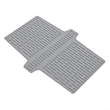 Contenu de l'emballage : le colis contient un tapis de selle d'évier en silicone (44,7 x 32,5 x 0,15 cm) disponible en gris ou noir, comme protection d'évier de cuisine, tapis de séparation et tapis résistant à la chaleur.