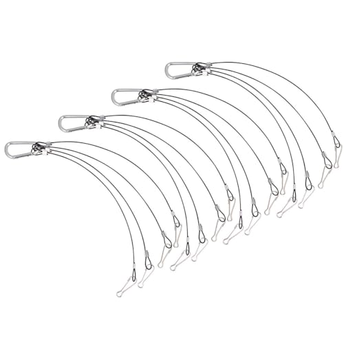Câbles de suspension en acier robuste avec crochets pour éclairage hydroponique x4