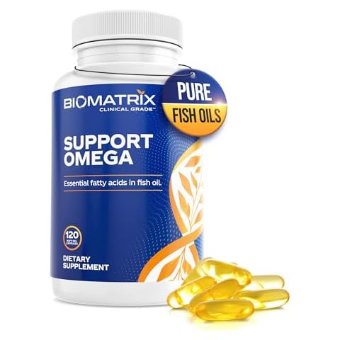 Support Omega (120 Gel Capsules) Omega 3 Fish Oil Supplement - Cardiovascular, Musculoskeletal Support Cover