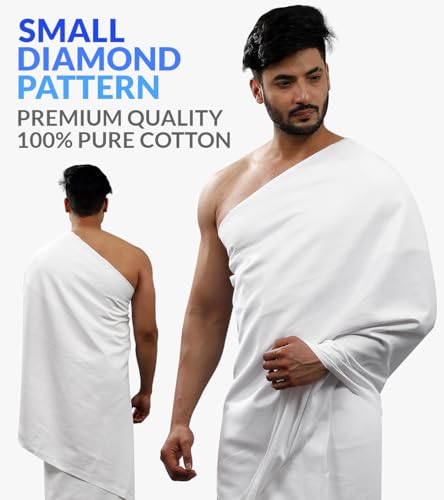 Serviettes Ihram coton pour le pèlerinage de la Omra à La Mecque - 2