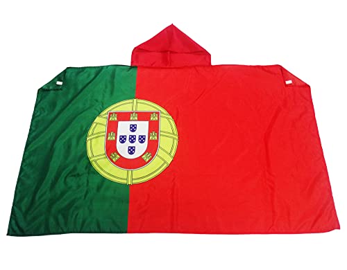 AZ FLAG Drapeau Portugal 150x90 cm - Cape Drapeau Portugais 100% Polyester Avec Manches Intégrées - Body Flag 80g