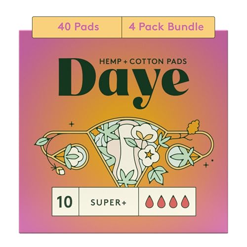 Image of Daye Organic Hemp Fiber Menstrual Pads (Super+ 40)