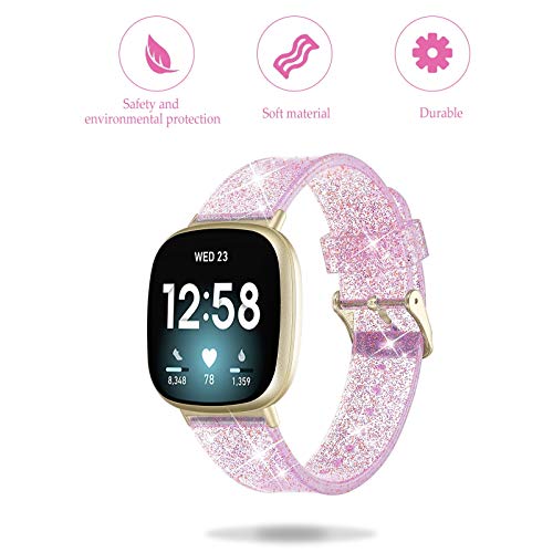 Bracelet de montre silicone bling compatible et ajustable, accessoire de remplacement chic - 2