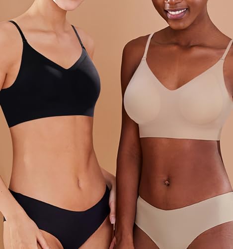 Boudaner Low Back Seamless Bras Backless Wireless Multiway Convertible Halter Spaghetti Strap Padded Lifting Bralette Black thumb #6