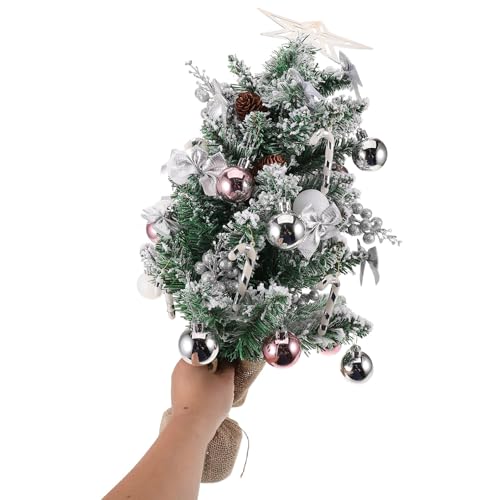 Árbol de Navidad de mesa pequeño para decorar pisos pequeños sin ocupar espacio 5