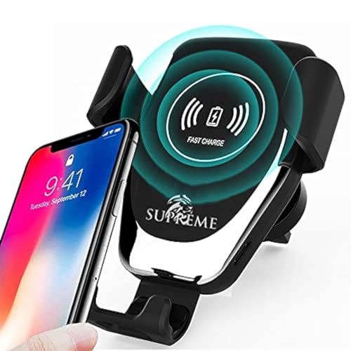 Universal Wireless Car Charger, 10W/7.5W/5W/20W/15W Qi Fast Charging Phone Holder for Car Air Vent and Dashboard Windscreen, Auto-clamping Car Mount/Cradle Phone Holder (Black) Universal Wireless Car Charger, 10W/7.5W/5W/20W/15W Qi Fast Charging Phone Holder for Car Air Vent and Dashboard Windscreen, Auto-clamping Car Mount/Cradle Phone Holder (Black)