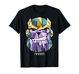 Marvel Thanos Low Poly Geometric Art Head Graphic T-Shirt
