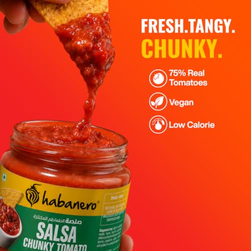 Image of Classic Salsa by Habanero | Made with 75% Fresh Tomatoes, Onion & Habanero Chilli | Vegan & Gluten Free | 270g