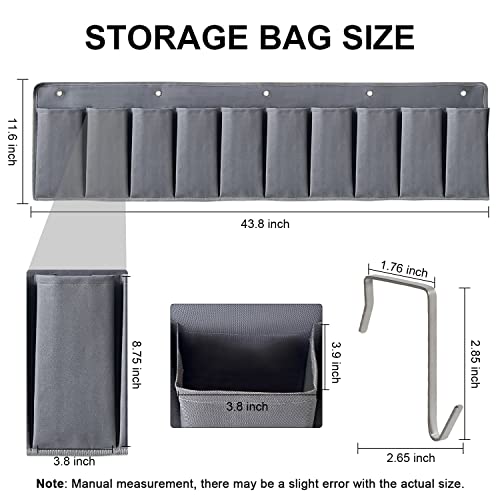 Rvzone Rv Shoe Pockets 10 Pockets Heavy Hanging Bedside Storage Organizer With Sturdy Hooks Storage Pockets Hangs On Bed For Shoes Toys And Tool Accessories #TOP1