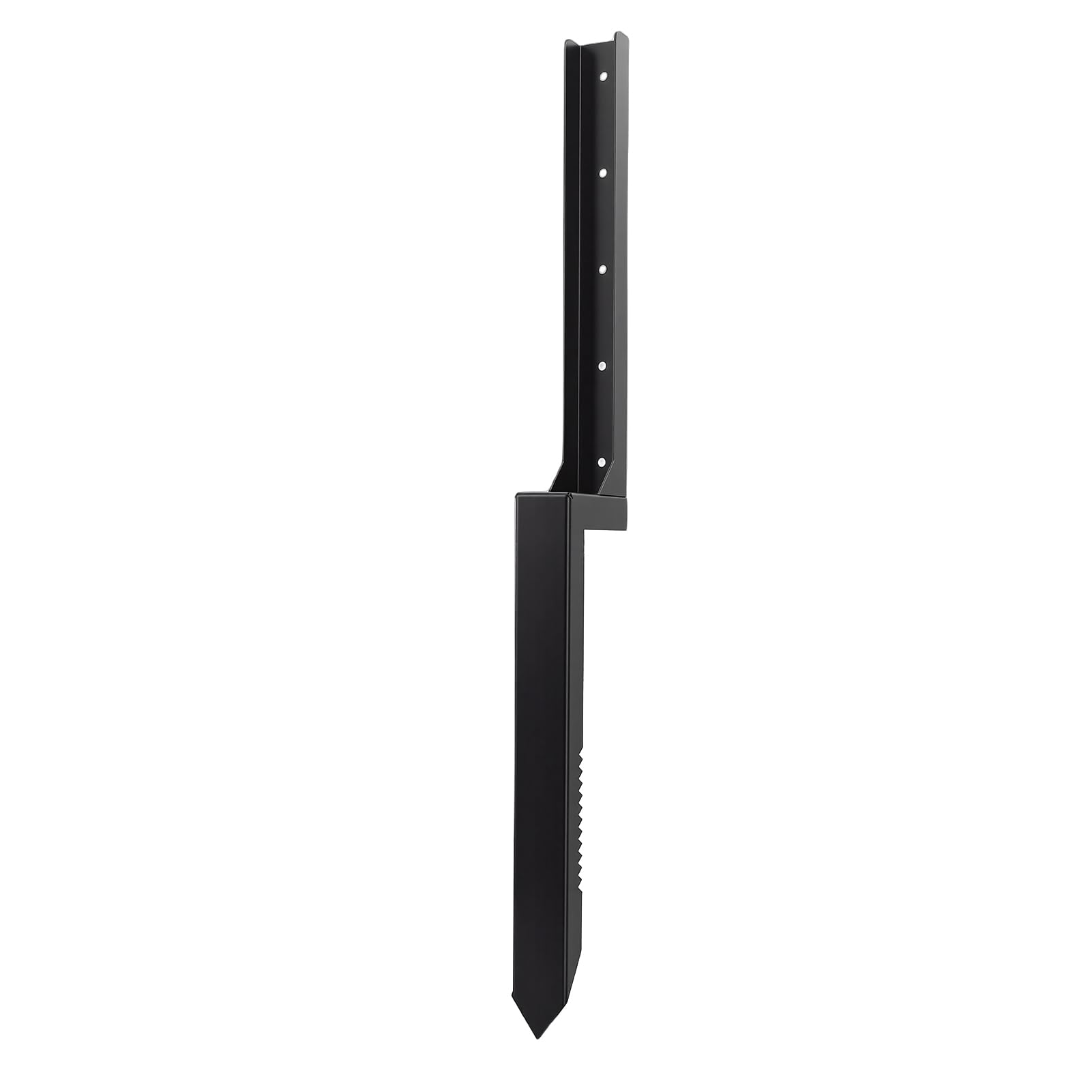 Kit de Reparación de Postes de Valla de Acero Resistente, Estacas de Anclaje de 33,86 Pulgadas con Placa Inferior Cruciforme para Anclaje Seguro, para Vallas de Madera, Puertas de Buzones,
