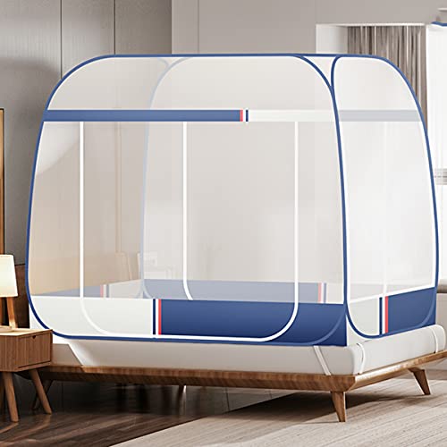 JT2D Moustiquaire pour lit, Tente Portable de Voyage Pliable avec Double Porte avec Fond pour...