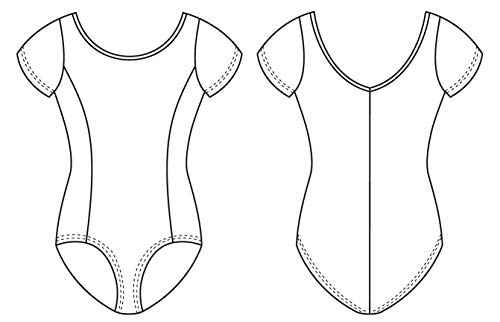 Mirella Girl's Princess Seam Cap Sleeve Dance Leotard3