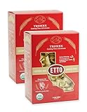 Etto Pasta- Organic Trombe Pasta- Single Ingredient- Non-GMO Pasta- Vegan, Vegetarian, Organic Pasta. Protein-rich, All Natural- Durum Wheat Semolina Gourmet Pasta. Small Batch Crafted Pasta. Proudly Made in California- 2 Boxes (2 Pounds)