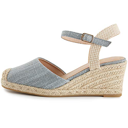 Kentti Sandal Donna Zeppa Espadrillas Punta Chiusa...