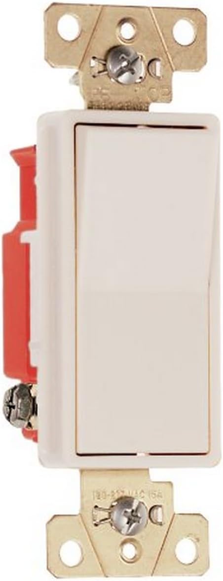 Legrand-Pass & Seymour 2623LACC6 Three Way Decor Switch 20-Amp 120-volt/277-volt Light, Almond