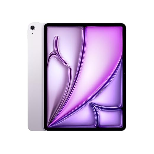 Apple iPad Air 13'' con chip M3: Apple Intelligence, 128 GB, fotocamera frontale e posteriore da 12MP, Wi-Fi 6E, Touch ID, un giorno intero di batteria — Viola