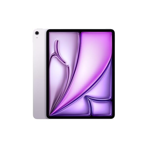 iPad Air de 13 pulgadas con chip M3 diseñado para Apple Intelligence, pantalla Liquid Retina, 128 GB, cámara frontal y trasera de 12 MP, Wi-Fi 6E, Touch ID (morado)