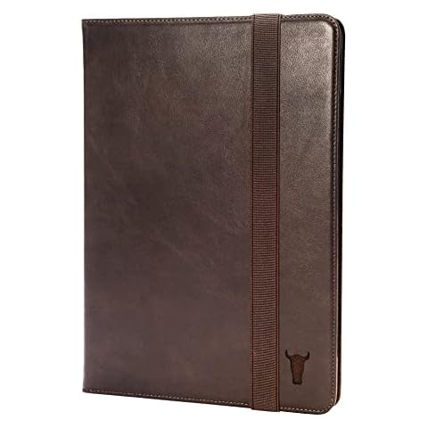 TORRO Case Compatible with iPad 9th, 8th & 7th Generation (10.2”) - Genuine Leather iPad 10.2 Case with Stand and Wake/Sleep Function (Dark Brown) Cover