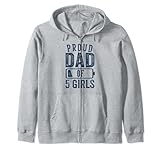 Photo Gallery proud dad of 5 girls gifts daddy of five daughters felpa con cappuccio Photo Gallery proud dad of 5 girls gifts daddy of five daughters felpa con cappuccio