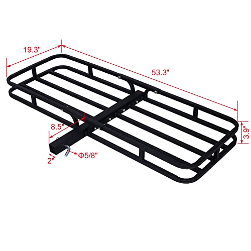 Petfu Cargo Carrier,Rear Cargo Rack for SUV, Truck, Car,Luggage Basket Rack Fits 2